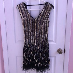 BEBE sequin dress